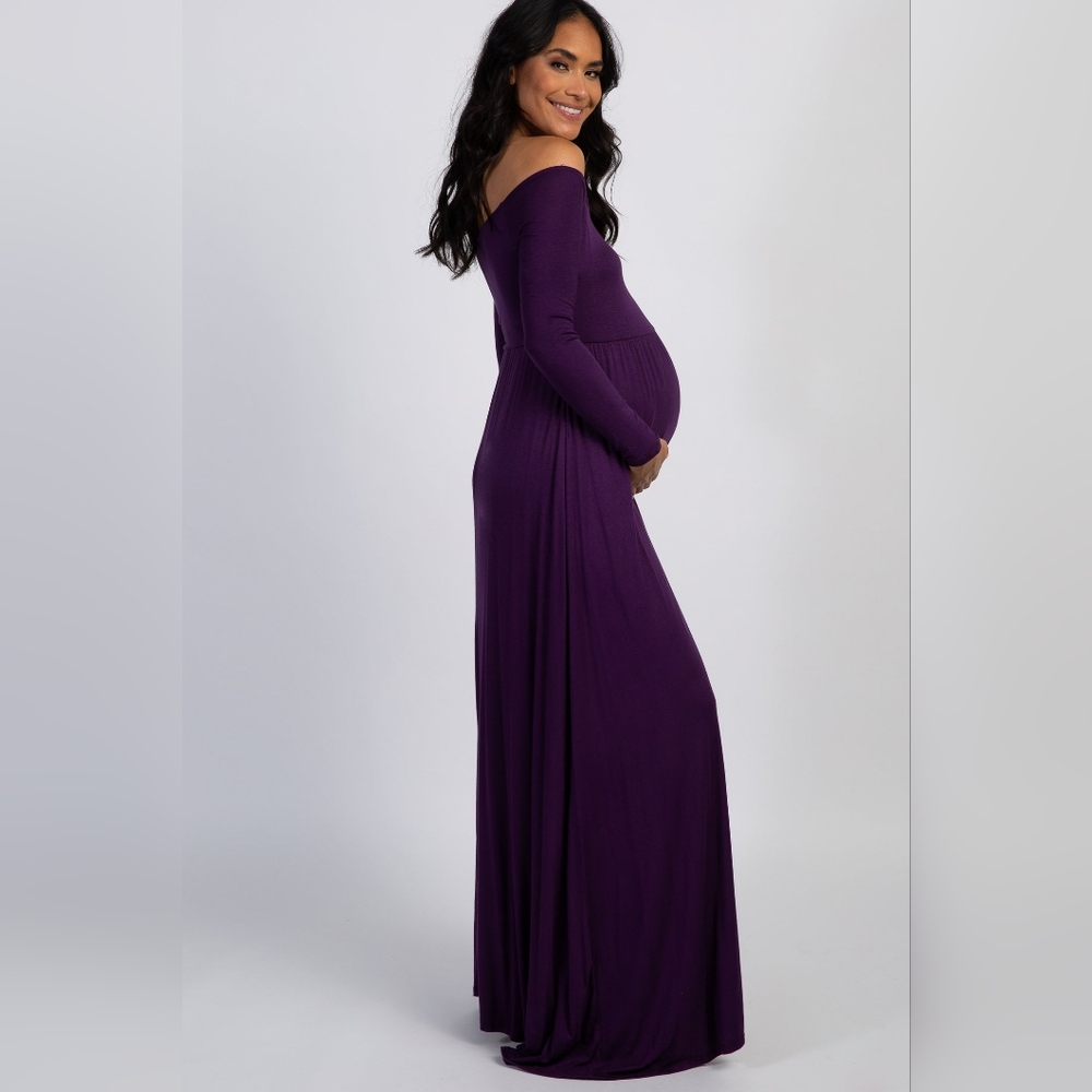 Pinkblush Purple Long Sleeve Dress - Picture 2 of 7
